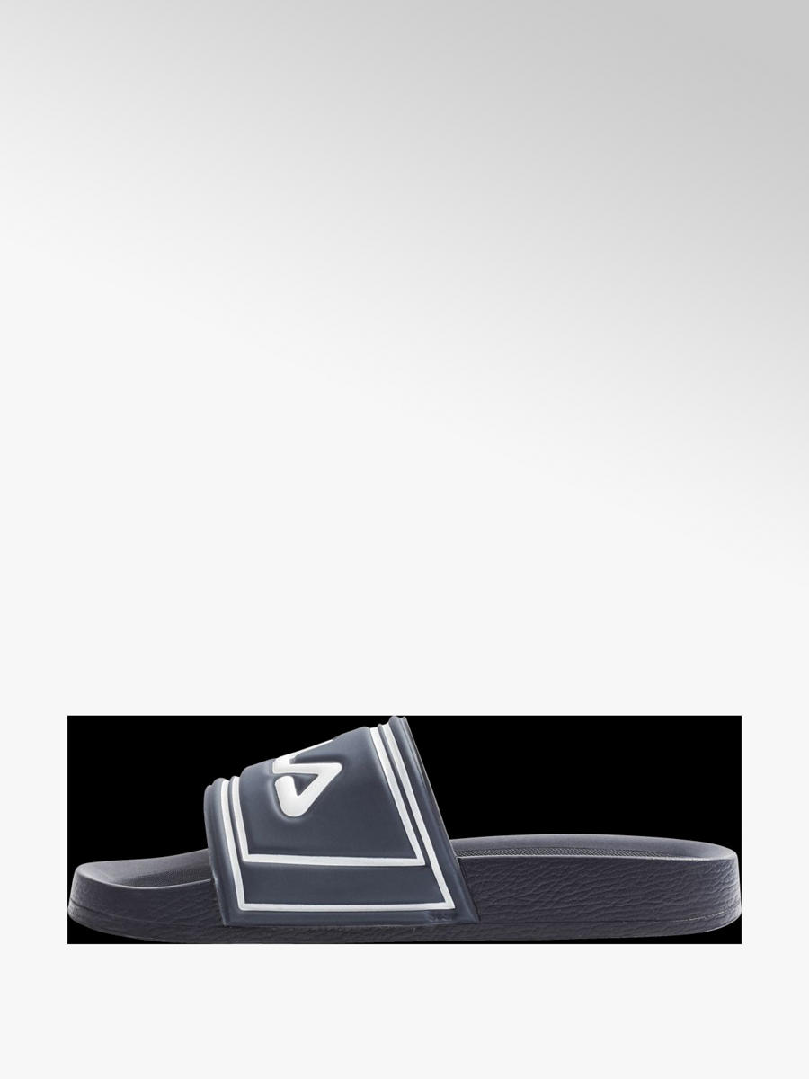 Fila Ladies Blue and White Sliders | Deichmann Fila Ladies Blue and White Sliders | Deichmann